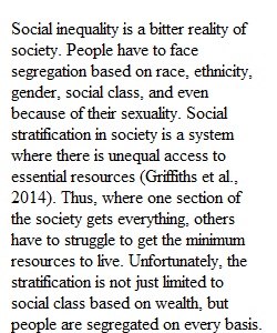 Social Inequality Paper
